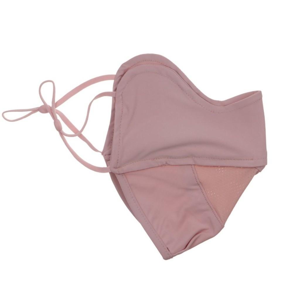 Mesh Ice Silk Face Scarf Solid Color Anti-uv Face Cover Breathable Sunscreen Veil  Women/Girls