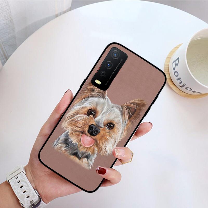 

Чехол для телефона с собакой йоркширского терьера для VIVO Y31 Y21 Y70 Y21S Y20 Y72 1907 Y12 Y11S Y53S Y33S Y55 Y76 Y51 Y15S Y01 VIVO Y76 5G