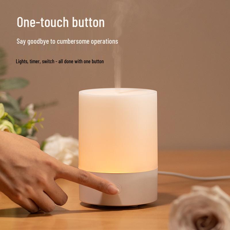 USB Aromatherapy Humidifier: Portable Seven-Color LED Light Hydration Device