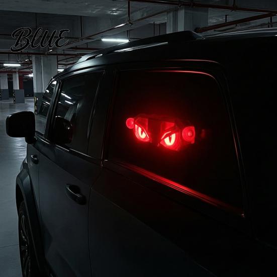 Suction Cup Car Window Light 1/3Pcs Solar Demon Eye for Window LED Devil Dynamic Ambient Lamp with Cup Auto Windshield Vehicle Decorative