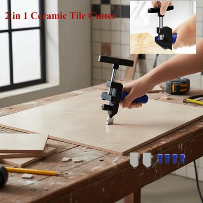 Manual Operation Glass Tile Cutter 2 In 1 Porcelain Cutting Tile Opener Breaker Hand-Held Breaking Ceramic Tile Cutting