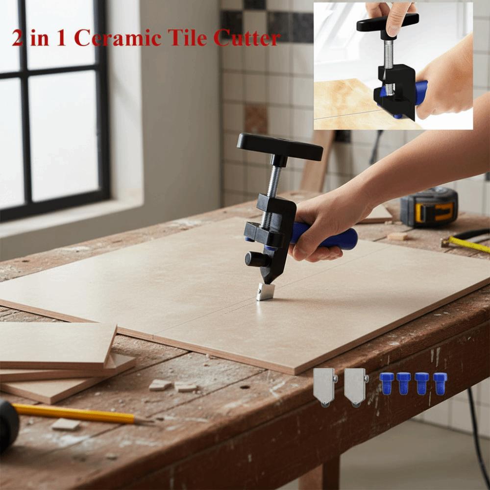 2 In 1 Glass Tile Cutter Porcelain Cutting Ceramic Tile Cutting Construction Work