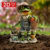 Flat 2d Frog Acrylic Garden Fence, Suitable for Outdoor, Lawn and Courtyard Decoration, Bonsai Landscape Embellishment |   Ideal Gift, Outdoor Garden