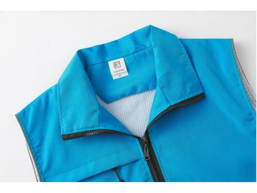 Custom Logo Multi-Pocket Durable Vest for Supermarket, Decoration, and Volunteer Workwear