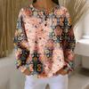 Women's Casual Shirts Long Sleeve Tops Button Up V Neck Loose Knit Fall Favorites For Women