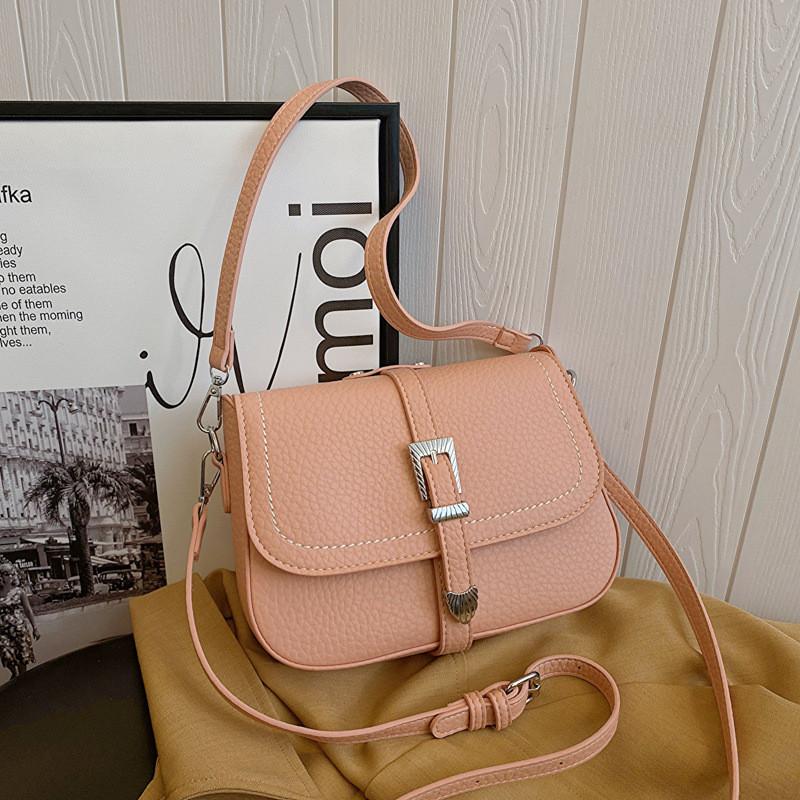 

Fashionable Crossbody Bag Women 2023 New Arrival Fall Winter Retro Casual Small Square Bag High-end Sense Niche Design Shoulder Bag рожевий
