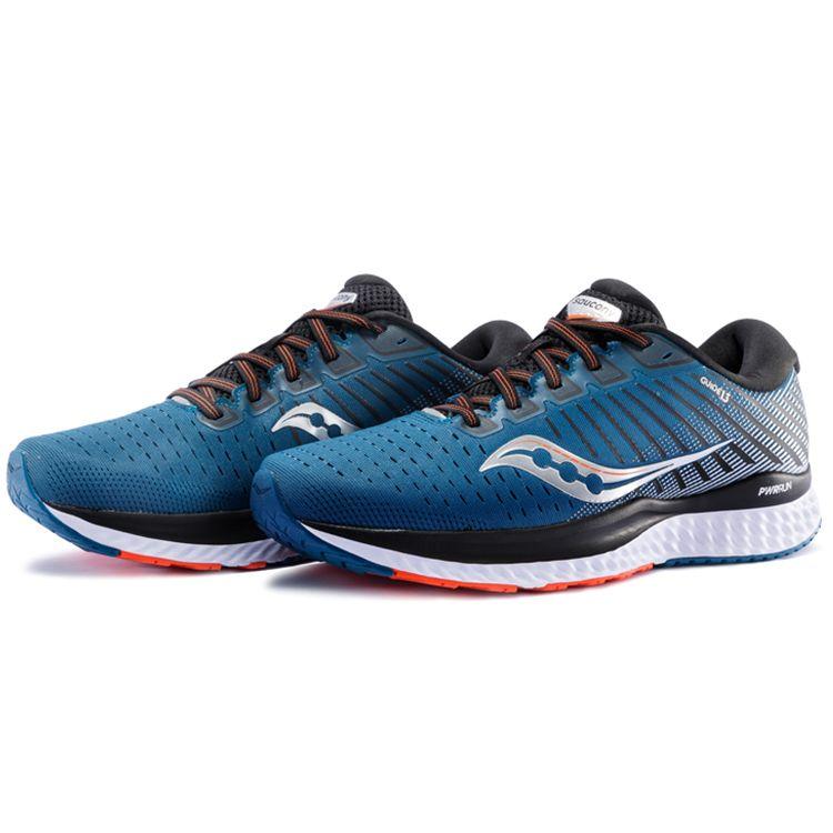 SAUCONY Guide 13 Comfortable Stable Supportive Low-Top Running Shoes Men Running Shoes Blue Silver S20548-25