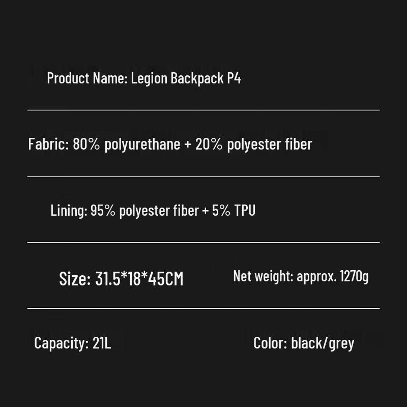 Lenovo Legion P4 21L Multifunctional Laptop Backpack
