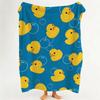 Toy Y Yellow R Rubber D Duck Throw Flannel Throw Blanket Suitable for Sofa Living Room Bedroom