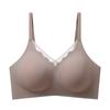 Summer Ice Skin Seamless Latex Breathable Hole Underwear Women Comfortable Seamless Soft Support% Latex Jelly Bra Women