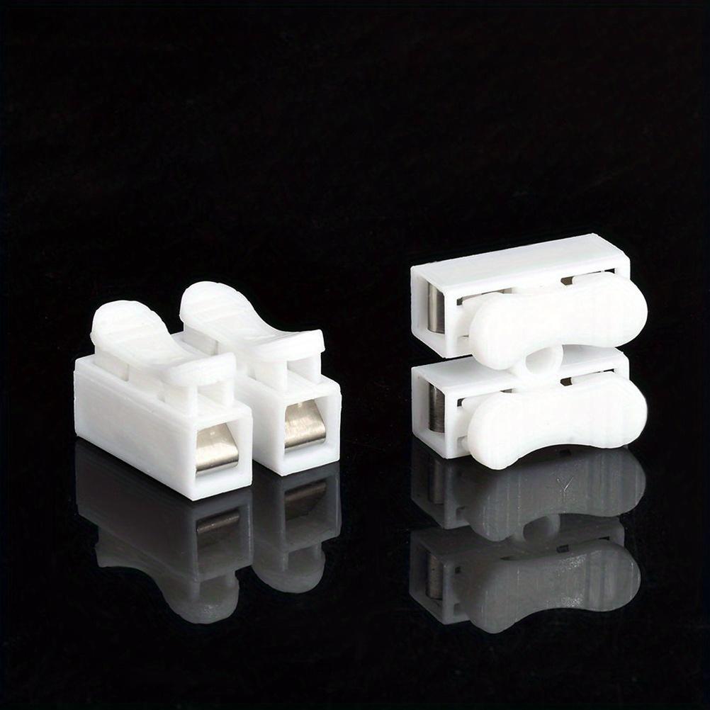 CH-2 Quick Splice Wire Connectors - Durable Spring Terminals for Easy & Safe Cable Connection, White