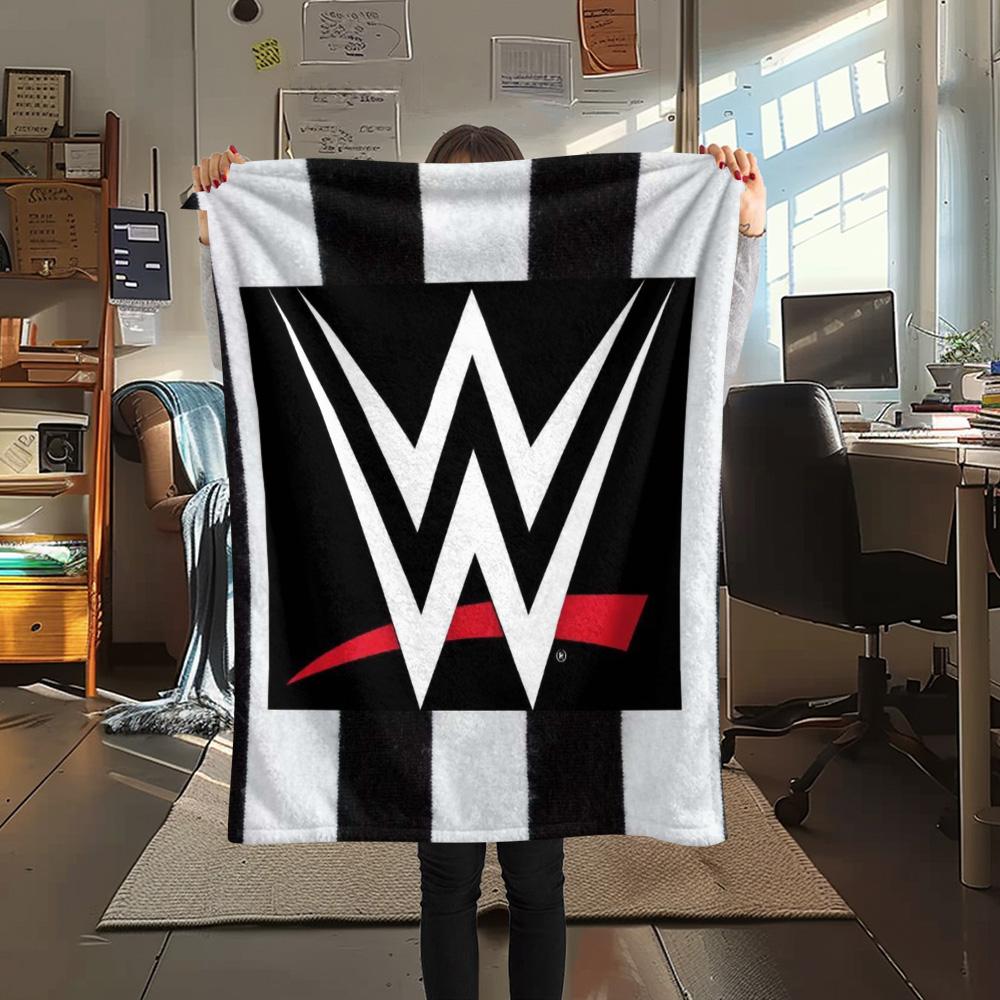 

1PC WWE Print FlAannel Blanket, High quality Comfortable for All Seasons, Home Decor, Warmth and Comfort 80cm x 120cm