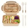Leak-proof Lunchbox with Cutlery, Microwave-safe, with Compartments