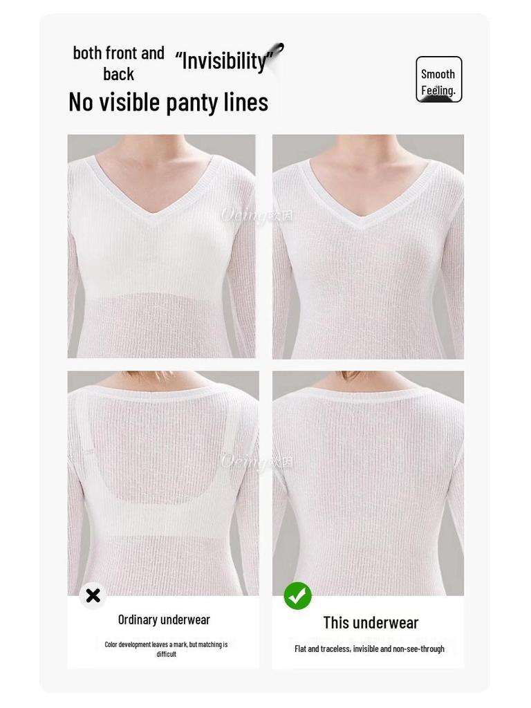 Ultratenká bezešvá podprsenka s push-up efektem: Neviditelná miska ve tvaru králičích uší pro ženy