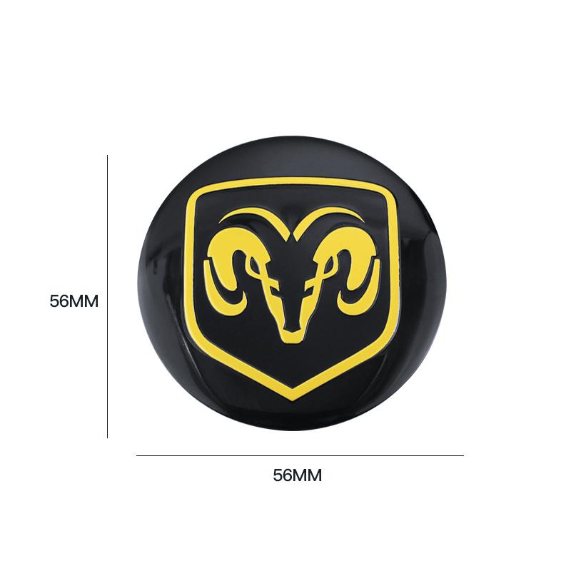 Car Wheel Center Hub Cap Emblem Sticker Accessories For Dodge Durango Caliber Journey Dakota Charger Ram 1500 Avenger Challenger DD8