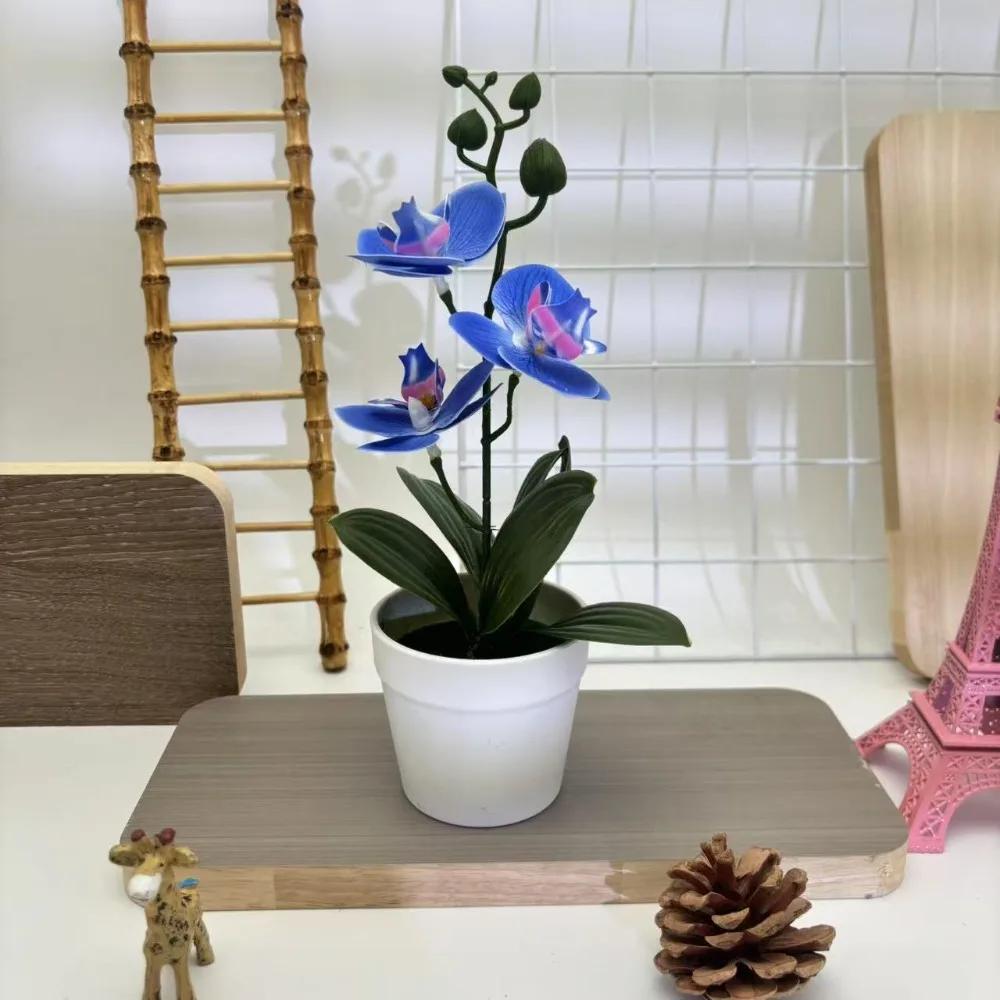 Creative 26cm Simulated  Orchid DIY Gifts Artificial Flower Bonsai Faux Flowers for Home Wedding Decor