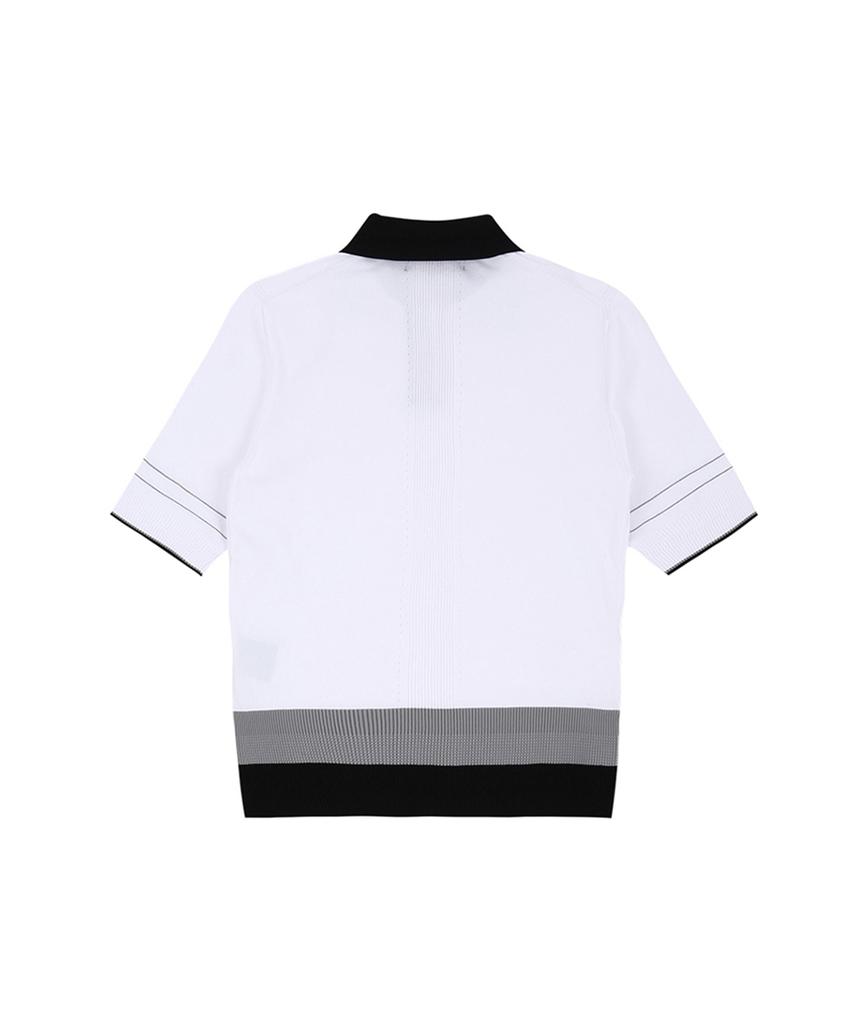 AVEN Classic Knit Polo Shirt White