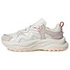 Maxxwavy Leather Low Top Chunky Sneakers Women's White Pink IH2292
