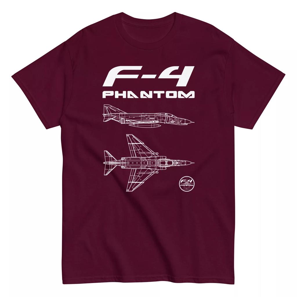 F-4 Phantom II Classical American Fighter Jet Clean Design T-Shirt Men's T-Shirt Short Sleeve Shirt Men Women Summer