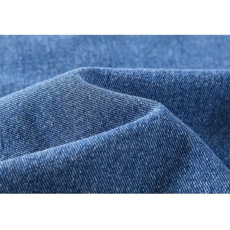 Корейский стиль классические джинсовые шорты женские летние синие шорты с высокой талией — фото 12