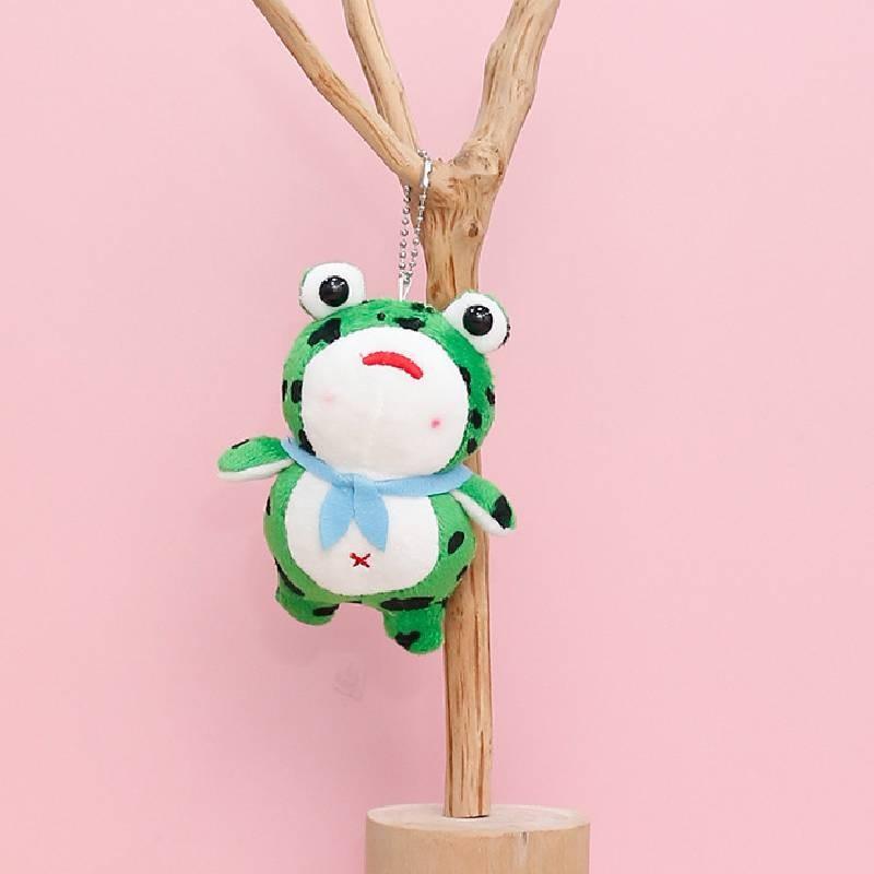 Cute Little Frog Keychain Cartoon Kids Backpack Hanging Ornament Gift Birthday