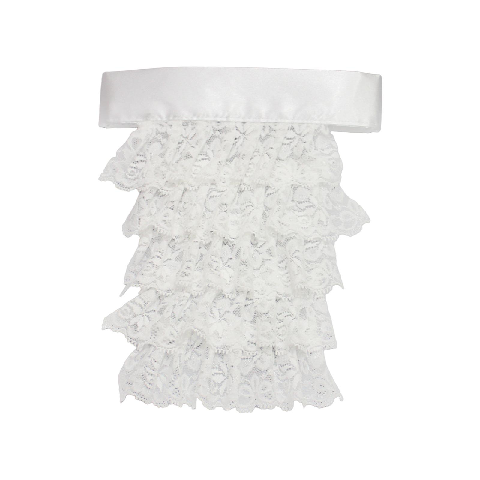 

Викторианский колониальный 4-слойный кружевной жабо с оборками, воротник-стойка, галстук-бабочка, стимпанк, средневековый костюм, воротник-стойка