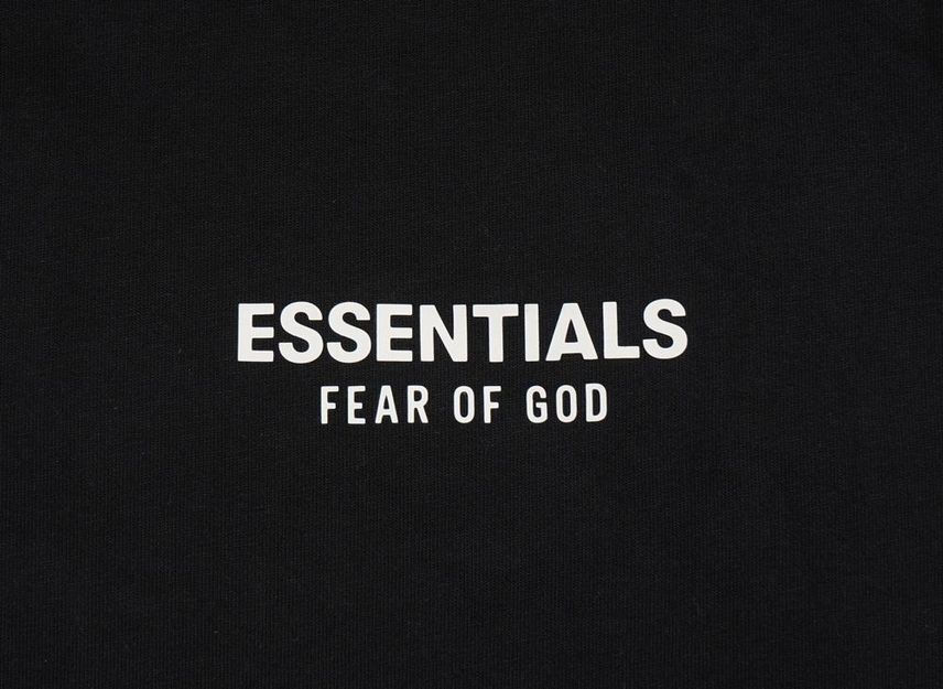 FEAR OF GOD Essentials Jersey Long Sleeve T-Shirt Black