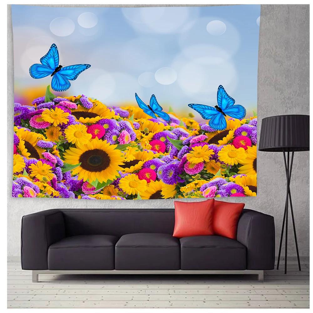 Butterfly Tapestry Colorful Butterfly Wall Art Tapestry Home Decor for Bedroom Living Room Dorm Aesthetic Tapestry Wall Hanging