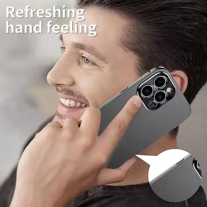 Etui na telefon ze stopu aluminium dla iPhone 16 Pror Max Wstrząsoodporna metalowa tylna obudowa dla iPhone 15 14 13 Pro 12Pro Max Pancerne etui Funda