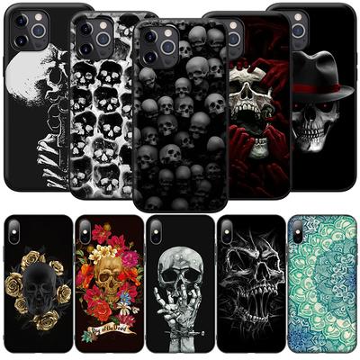 GX93 Horror Skull Silicone Soft Case for iPhone 13 12 Mini 11 Pro XS Max XR X 8 7 6 6S Plus 5 5S SE 2020