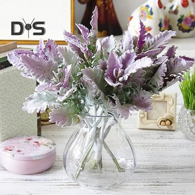 1 Stück künstliche Senecio Cineraria gefälschte Pflanze Foto Requisite DIY Home Office Dekor