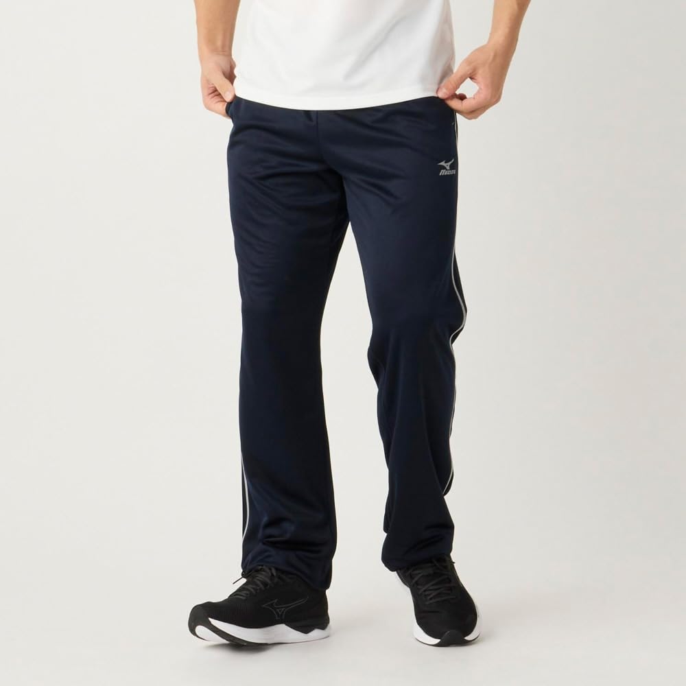 Training Wear Simple Is Light Sweat Long Pants Sweat Absorbent Quick Drying K2JDCM90 Deep Navy [Mizuno] Men's