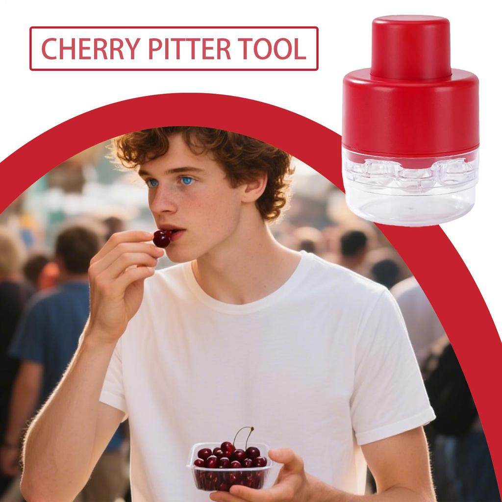 Cherry Pitter Olive Seed Squeeze Tool Stoner Remover Corer Pitter Stone Seed Remover Transparent Plastic Kitchen Tool