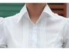2024 Summer Women's White Chiffon Work Shirt, Plus Size, Professional Short-Sleeve OL Style