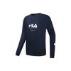 FILA Warm Breathable Durable Crew Neck Long Sleeve Sweatshirt Men tops Dark-Blue A11M333203F