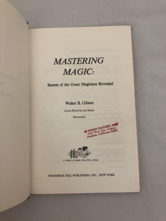 [USED] walter b gibson