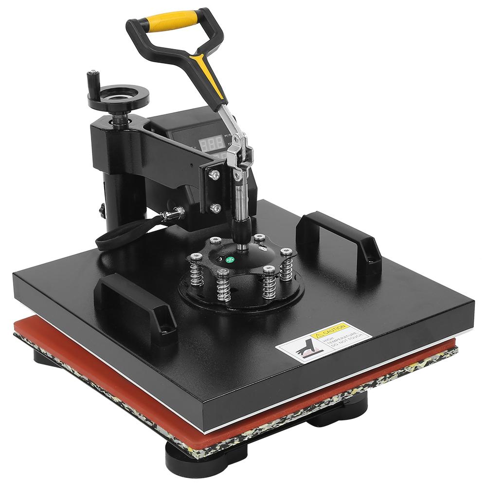 5 in 1 38*38cm Heißpresse Maschine Wärmeübertragung Drucker für T-Shirt Tasse Kappe Teller