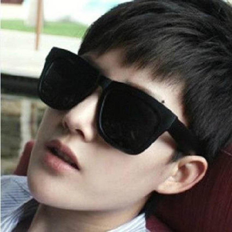 

Ретро Солнцезащитные очки с большой оправой - Унисекс, стиль знаменитостей чёрный