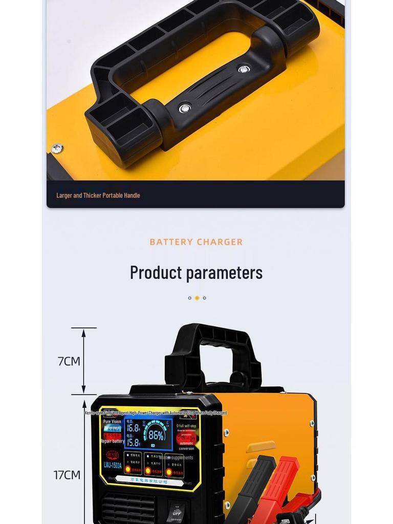 Intelligent Universal Car Battery Charger 12V/24V - Start-Stop Compatible