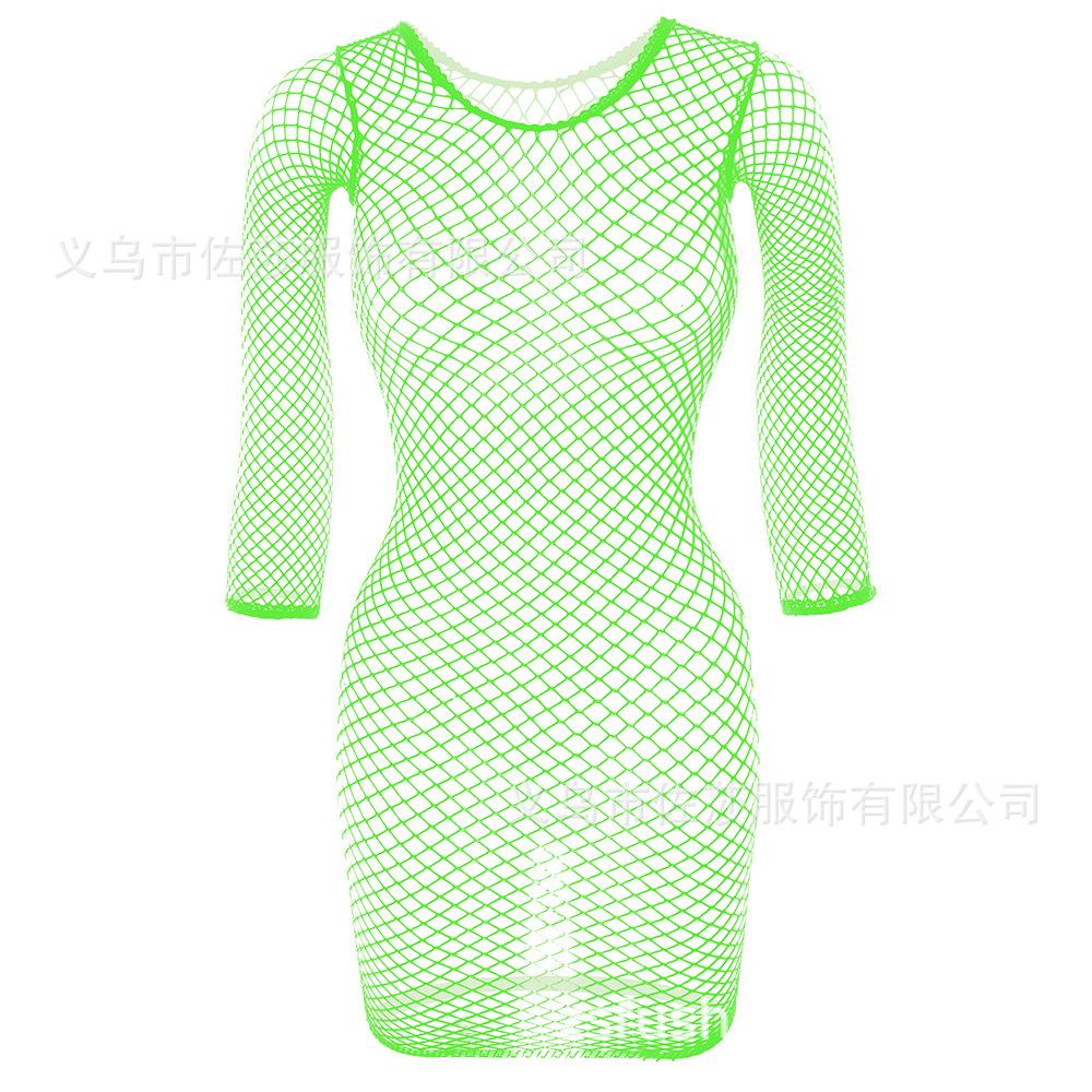 Sex underwear sexy fishing net perspective one-piece net socks suspenders temptation hollow net