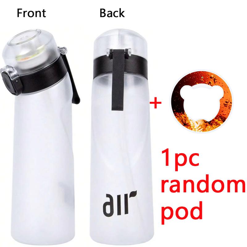 1 Stück Luftaromatisiertes Wasserflasche Mit 1 Stück Zufälligem Geschmacks-Pod Sportliche Duftende Wasserflasche 0 Zucker Aromen Ring Outdoor Wasserbecher