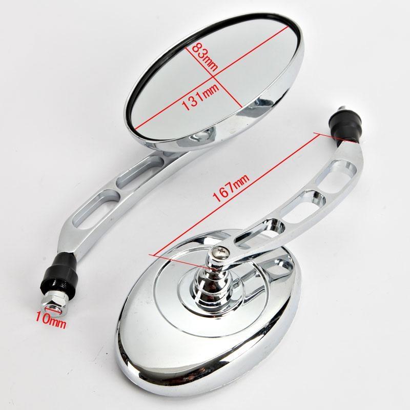 1Pár motocyklových zpětných zrcátek Boční zpětné zrcátko na motorku