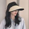Women Visor Hat Summer Spring Long Brims Sunshade Hat Breathable OpenTop Hat for Beach Outdoor Cycling Hat Headwear