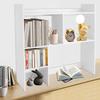 Scaffale Organizzatore da Scrivania Moderno in PVC Bianco con 5 Scomparti Multi-Formato, Porta Documenti Scaffale Portaoggetti per Ufficio, Casa, Scuola e Caffetteria