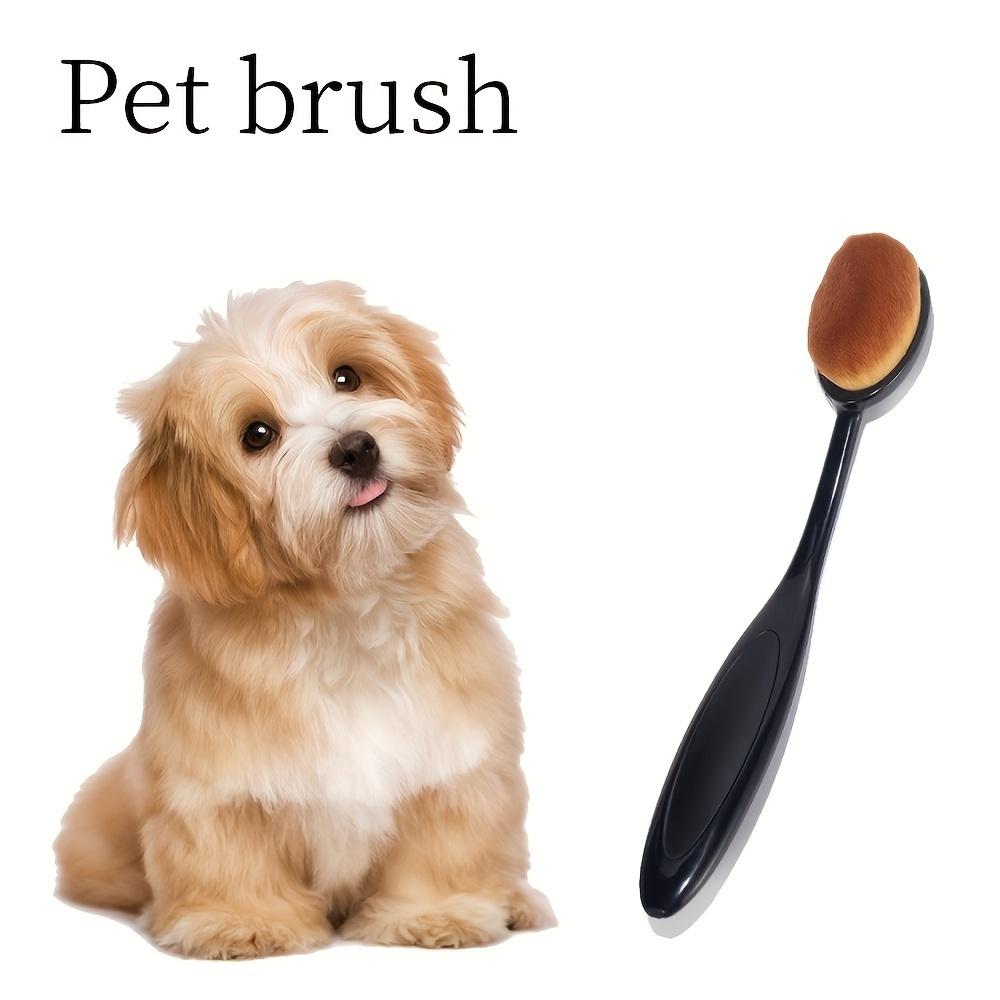 [Gentle Pet Ear Cleaner] Soft Bristle Gentle Pet Ear Cleaner Brush | Comfortable Oval Handle, Ideal for Dogs and Cats, Efficient Paw Washing