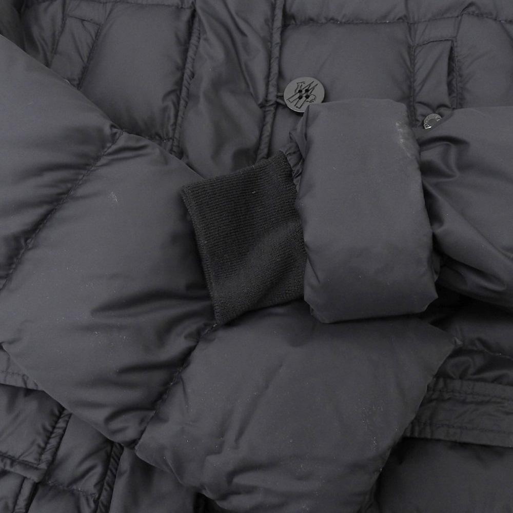 MONCLER MONCLER MESSINA fur hood down coat for women, black, 0 coat 0 blackUsed