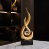 Modern Abstract Art Table Decoration,Resin Gold Statue Modern Ornaments for Living Room Great Gift Idea Home Decor 5 * 2.5 * 10.5 inch,Home