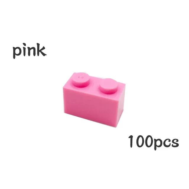 100Pcs DIY 3004 Thick Constructing Blocks Particle Figures 1x2 Dots Brick Works With Educational Creative Construction Leduo Kid Toy
