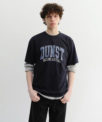 Deonseuteupomaen Vintage Arch Logo T-Shirt_Unisex_Udts6B145_French Navy