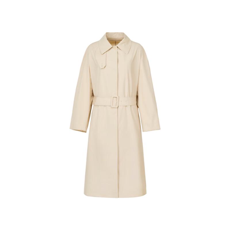 Less 2024 Spring Cotton Casual Long Trench Coat